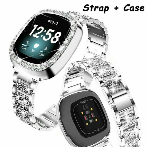 Bling stainless steel watch - stainless,
